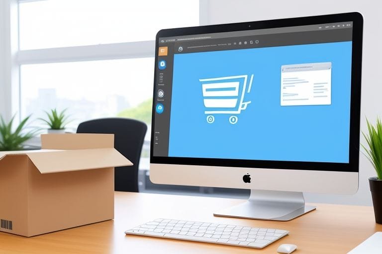 Dashboard di software CRM per gestione clienti in e-commerce